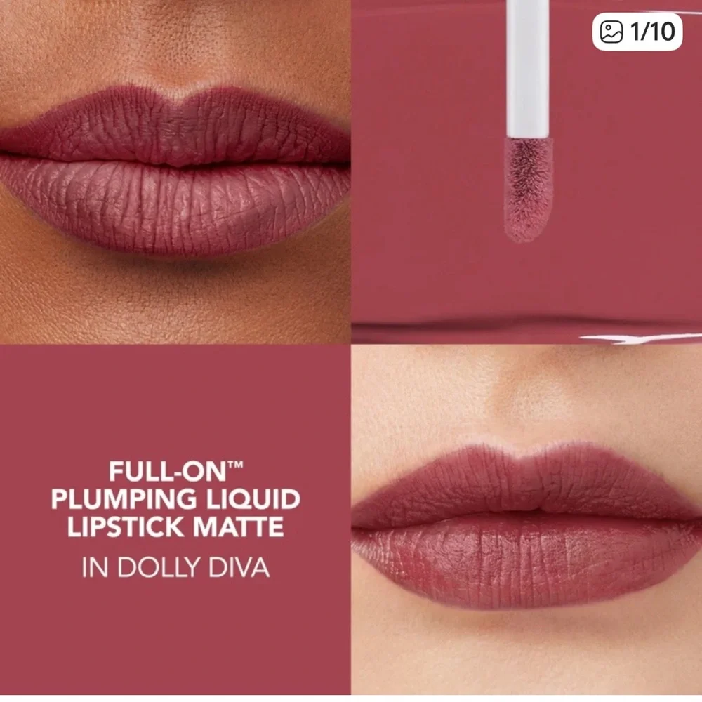 New! Buxom Full-On Plumping Liquid Lipstick Matte - Dolly Diva